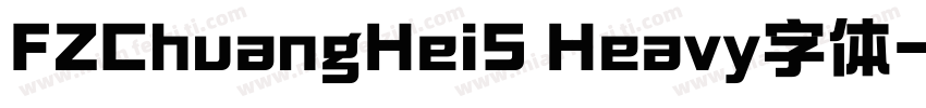 FZChuangHeiS Heavy字体字体转换
